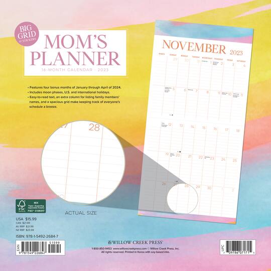 2023 Mom's Planner Wall Calendar Michaels